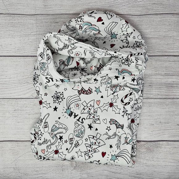 H&M Girls Hooded Sweater Top with Christmas Motif 12-14 years - Picture 3 of 5